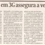 18.05.2009 - Valor Econômico - Sistema reserva em 3G assegura a venda de BigMacs 18.05.2009 - Valor Econômico - Sistema reserva em 3G assegura a venda de BigMacs