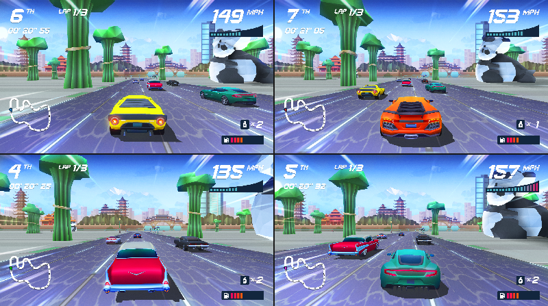 Horizon Chase Turbo agora tem multiplayer para quatro jogadores