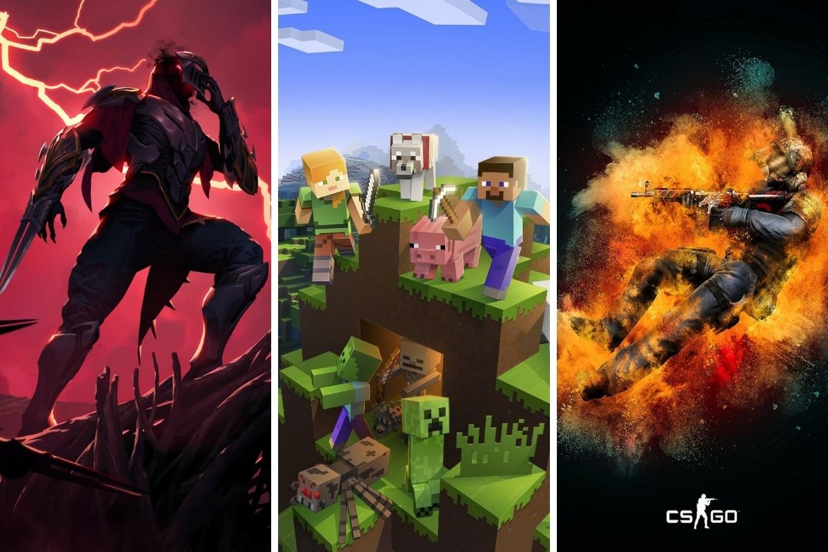 Minecraft e Free Fire são os jogos mais populares do  Brasil