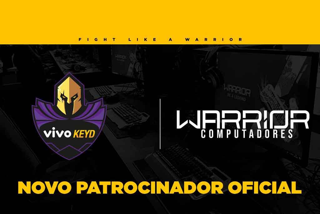 Vivo Keyd anuncia patrocínio da Warrior Computadores