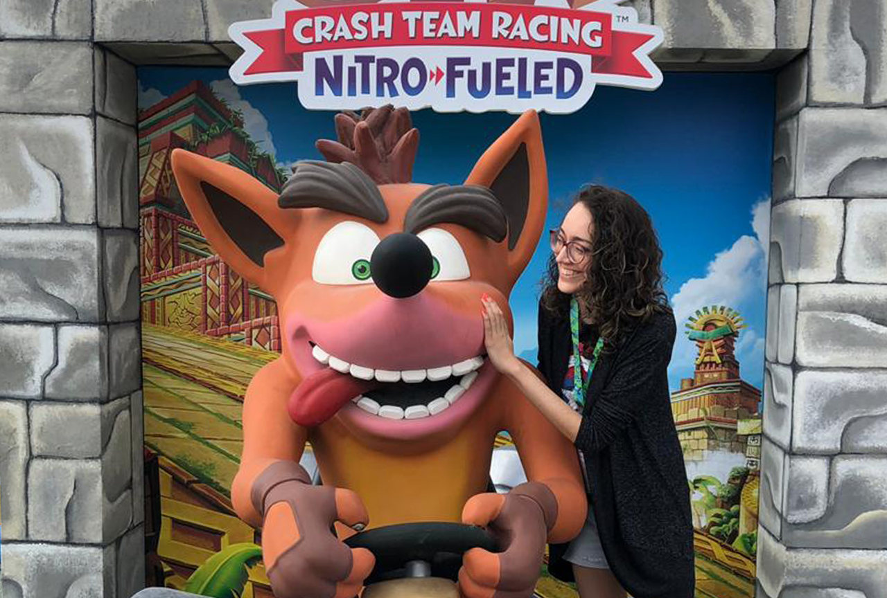 Karyna e Crash na GameXP 2019