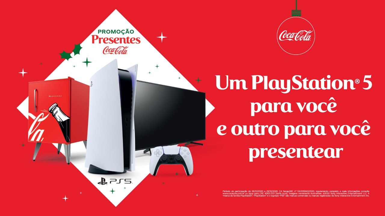 Coca-cola sorteia um Playstation 5