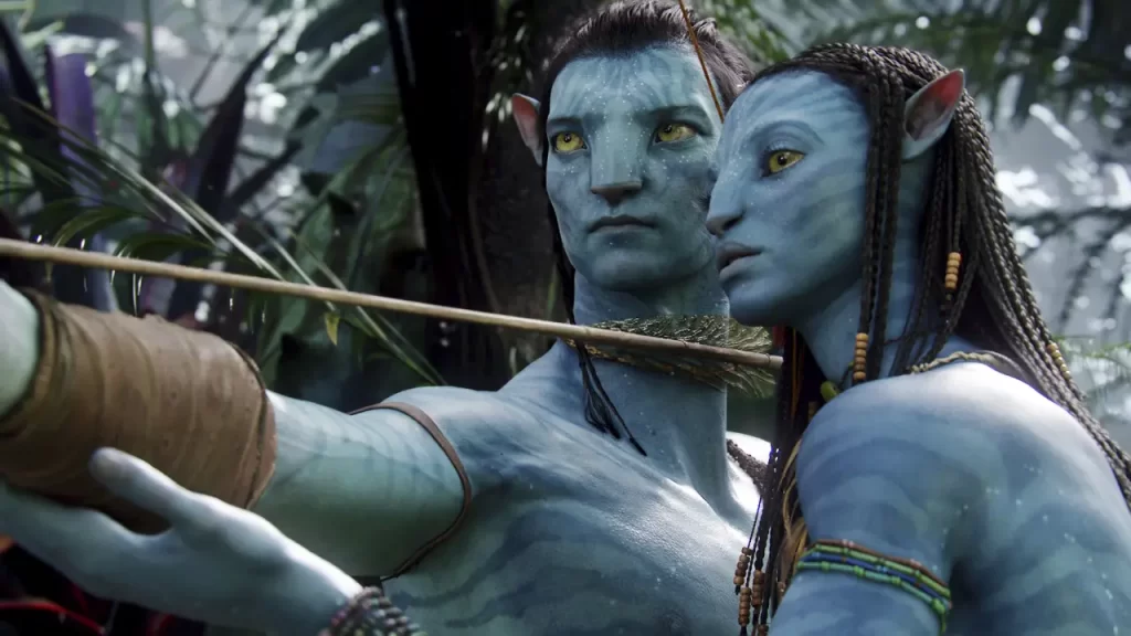 Jake e Neytiri, protagonistas de Avatar.